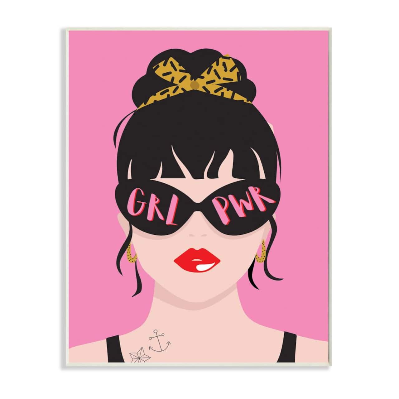 Stupell Industries Girl Power Punk Rock Wall Plaque
